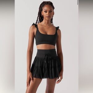 NWT Popflex Romance Ruffle Bra black size L